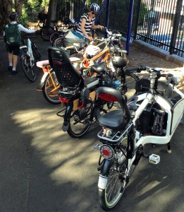 Cargo bikes at school