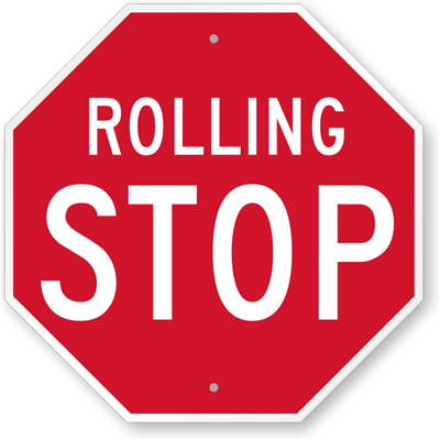Rolling STOP Sign K 9352