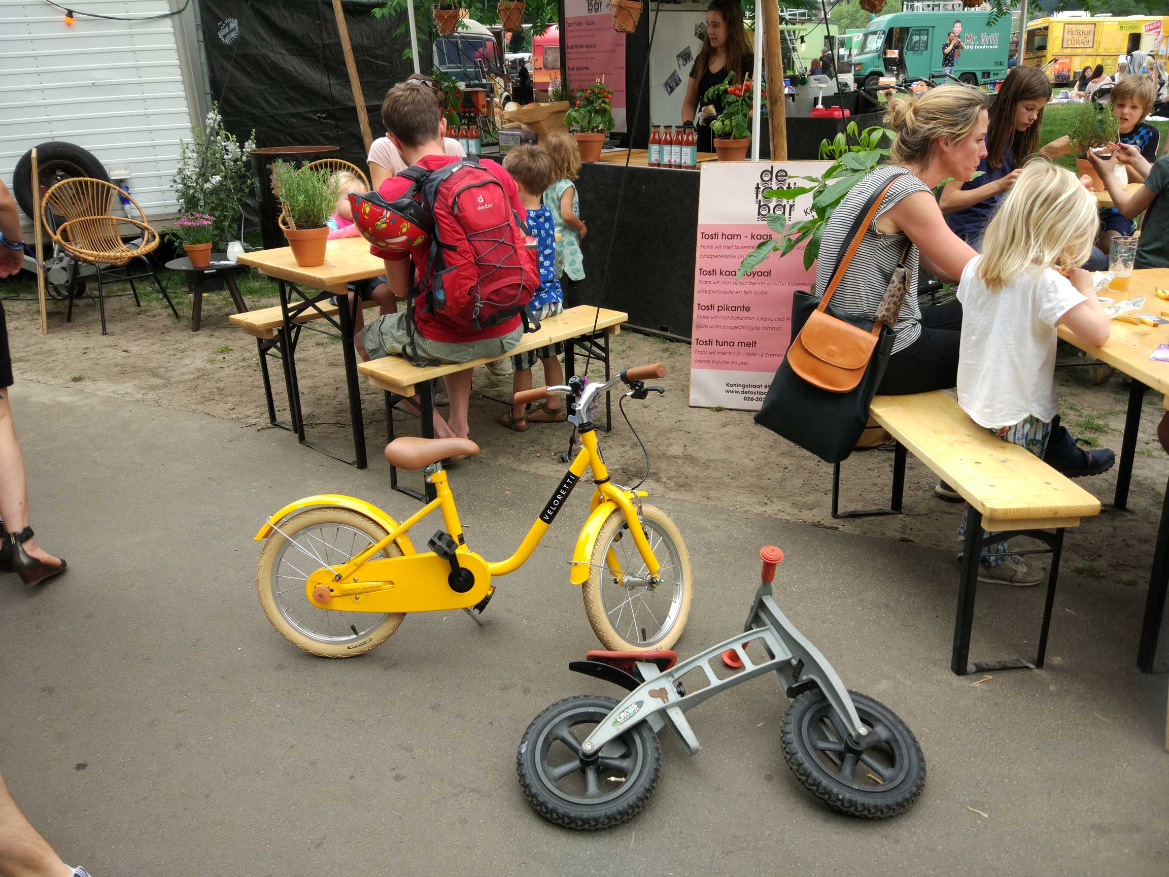 kids bike at festival